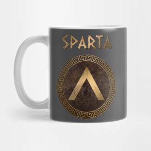 Sparta Ancient Spartan Shield Lambda Symbol Mug